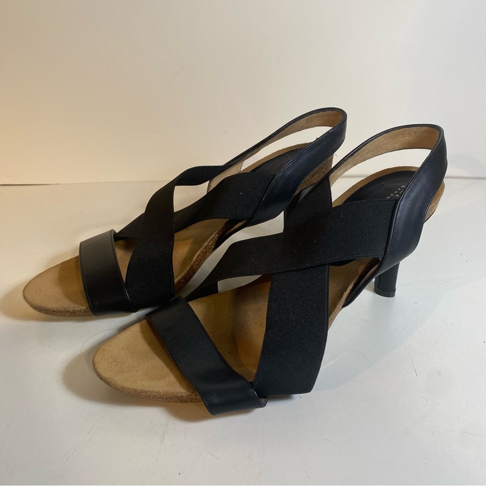 Anyi Lu Black Stretch Heeled Sandals Made In Italy
Size 40